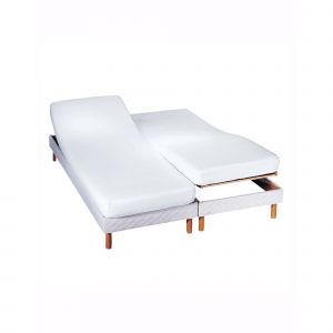 Protège-matelas Tête Et Pieds Relevables Molleton Bi-extensible Absorbant - Blancheporte - Couleur Blanc - Taille Taille Unique