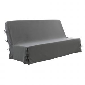 Housse Canapé Clic-clac Standard Microfibre - Blancheporte - Couleur Gris - Taille Housse clic clac non matelassée : 140x190cm