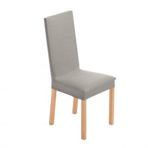 Housse Chaise Unie Extensible - Housse Intégrale Ou Assise Seule - Blancheporte - Couleur Gris - Taille Taille Unique