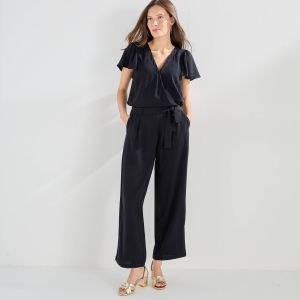 Combinaison Pantalon Cr&ecirc;pe Fluide - Blancheporte - Couleur Combinaisons - Taille 52