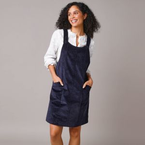 Robe Chasuble &Eacute;vas&eacute;e, Velours C&ocirc;tel&eacute; - Blancheporte - Couleur Robe courte - Taille 36