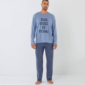 Pyjama Col Rond &Agrave; Message - Blancheporte - Couleur Pyjama - Taille L