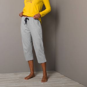 Pantacourt De Pyjama Uni Estrella - Coton - Blancheporte - Couleur Gris - Taille 34/36