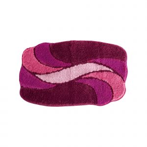 Tapis De Bain Pétales - Blancheporte - Couleur Violet - Taille Contour : 50x40cm