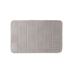 Tapis De Bain Effet Damier - Blancheporte - Taille Tapis de bain : 60x100cm