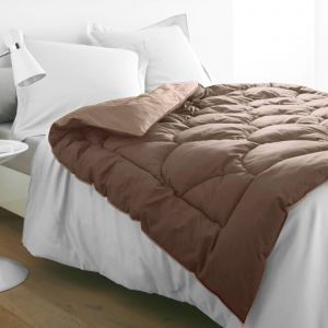 Edredon Bicolore - Blancheporte - Couleur Taupe - Taille Edredon 2 personnes : 150x170cm
