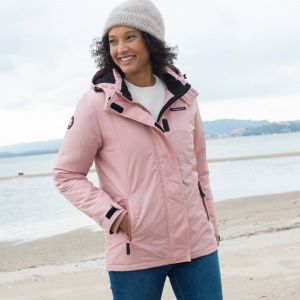 Parka imperméable doublée polaire unie - 48 - Rose - Outdoor Collection - Couleur Rose - Taille 48