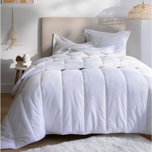 Couette naturelle Tencel® et coton 500 g/m² - Couette 2 Personnesonnes : 240x260cm - Blanc - Abeil - Couleur Blanc - Taille Couette 2 personnes : 240x260cm
