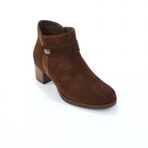 Boots En Cuir &Agrave; Talon - Blancheporte - Couleur Boots - Taille 41