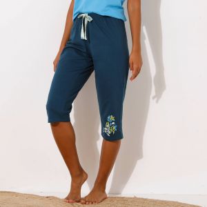 Pantacourt De Pyjama Imprim&eacute; Plac&eacute; - Blancheporte - Couleur Bas de pyjama - Taille 42/44