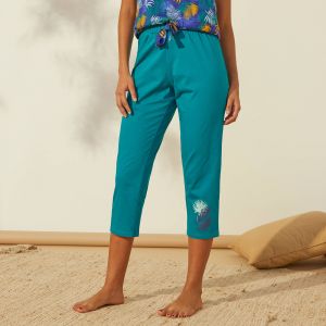 Pantacourt De Pyjama En Coton - Uni Tropical - Blancheporte - Couleur Bas de pyjama - Taille 42/44