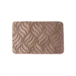 Tapis De Bain Reli&eacute;f&eacute; Effet ''flamme'' - Blancheporte - Taille Contour : 50x40cm