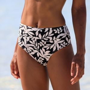 Bas De Maillot De Bain Taille Haute Imprim&eacute; Linao - Blancheporte - Couleur Maillot de bain 2 pi&egrave;ces - Taille 50