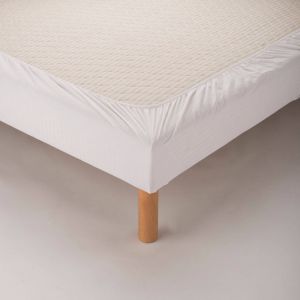 Bande Cache-sommier Tissu Microfibre - Blancheporte - Couleur Blanc - Taille Cache-sommier 2 personnes : 160x200cm