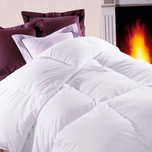 Couette duvet oie blanche luxe chambre tempérée - Couette 2 Personnesonnes : 240x260cm - Blanc - Dodo - Couleur Blanc - Taille Couette 2 personnes : 240x260cm