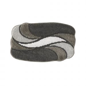 Tapis De Bain Pétales - Blancheporte - Couleur Gris - Taille Tapis de bain : 60x100cm