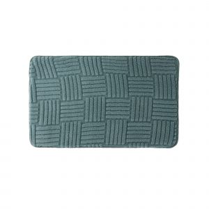 Tapis De Bain Effet Damier - Blancheporte - Taille Tapis de bain : 50x80cm