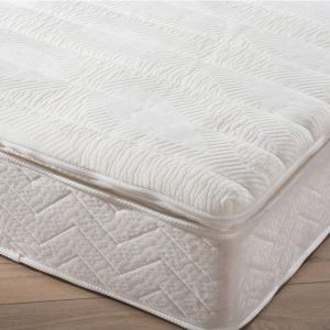 Surmatelas à mémoire de forme qualité prestige - Surmatelas 2 Personnes : 140x190cm - Blanc - Conforlux - Couleur Blanc - Taille Surmatelas 2 personnes : 140x190cm