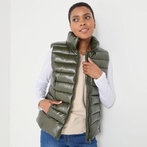 Doudoune D&eacute;perlante M&eacute;tallis&eacute;e, Sans Manches - Blancheporte - Couleur Doudoune - Taille 52