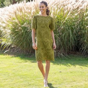 Robe Courte Broderie Anglaise - Blancheporte - Couleur Robe courte - Taille 42