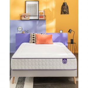 Matelas 560 ressorts + mémoire de forme Mérinos 26 cm confort moelleux - Matelas 2 Personnes : 140x190cm - Blanc - Merinos - Couleur Blanc - Taille Matelas 2 personnes : 140x190cm