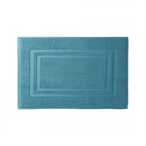 Tapis de bain éponge double liteau - Tapis De Bain : 60x100cm - Vert - Colombine - Couleur Vert - Taille Tapis de bain : 60x100cm