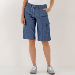 Bermuda Battle En Jean, Retroussable - Blancheporte - Couleur Bermuda - Taille 50