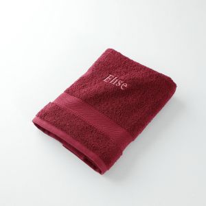 Collection serviettes de bain 540 g/m2 personnalisables confort moelleux - Lot 1 Serviette 50x100cm + 1 Gant - Violet - Colombine - Couleur Violet - Taille Lot 1 serviette 50x100cm + 1 gant