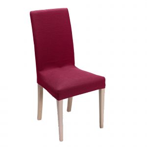 Housse Chaise Unie Extensible - Housse Int&eacute;grale Ou Assise Seule - Blancheporte - Taille Housse de chaise