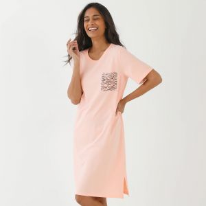 Chemise De Nuit Imprim&eacute;e - Lot De 2 - Blancheporte - Couleur Chemise de nuit courte - Taille 58