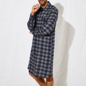 Liquette Pyjama Pilou Carreaux - Blancheporte - Couleur Gris - Taille XL