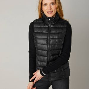 Doudoune D&eacute;perlante Col Montant, Sans Manches - Blancheporte - Couleur Doudoune - Taille 46