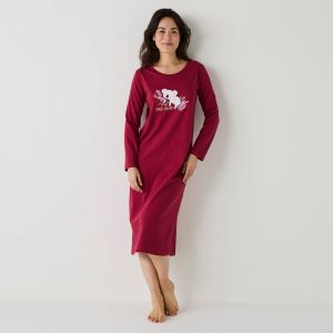 Chemise De Nuit Longue Longues Motif &laquo;koala&raquo; - Blancheporte - Couleur Chemise de nuit longue - Taille 52