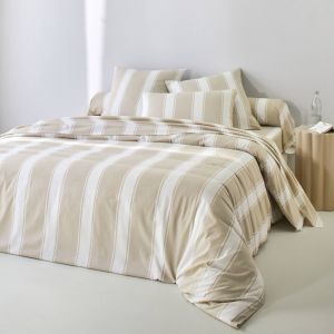Linge De Lit Transat En Coton Imprim&eacute; - Blancheporte - Taille Drap plat 2 personnes : 240x290cm