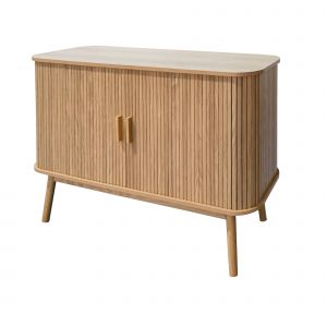 Buffet Arrondi, 2 Portes Coulissantes - Blancheporte - Couleur Écru - Taille Taille Unique