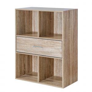 Meuble De Rangement Origame - 4 Cases, 1 Tiroir - Blancheporte - Couleur Meuble &agrave; cases - Taille Unit&eacute;