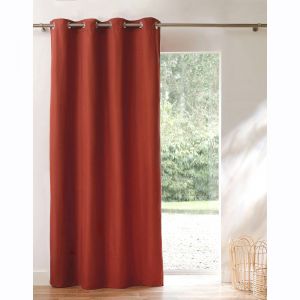 Rideau Isolant Uni Envers Polaire Finition Oeillets - Blancheporte - Couleur Rideau - Taille Rideau : largeur 140 x hauteur 240cm