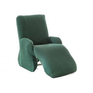 Housse Texturée Bi-extensible Spéciale Fauteuil Relax - Blancheporte - Couleur Vert - Taille Housse fauteuil relax