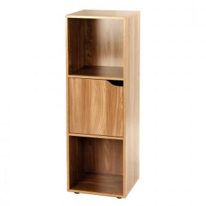 Meuble De Rangement Stavra &ndash; 3 Cases 1 Porte - Blancheporte - Couleur Meuble &agrave; cases - Taille Taille Unique