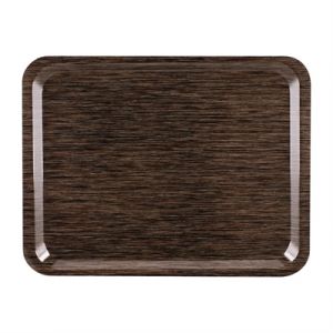 Plateau de service en m&eacute;lamine Roltex Casino 43x33cm weng&eacute;