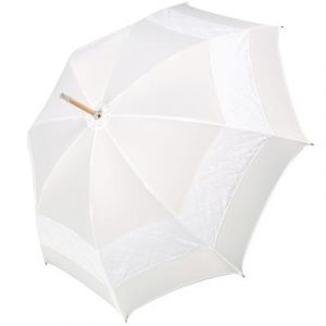 Parapluie mariage avec garniture en dentelle - Fabriqué à la main en Autriche