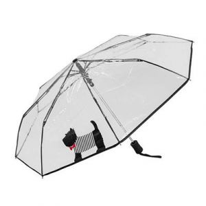 Parapluie pliant - automatique - transparent - chien mignon