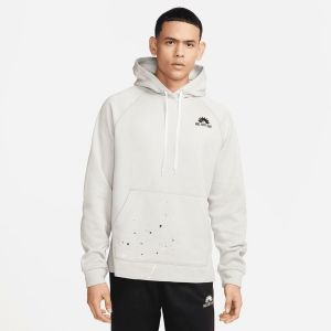 Nike Sweat à Capuche Therma-FIT Fleece Fitness Top - Gris/Blanc/Noir, pointure X-Large - ['Gris'] - Taille X-Large