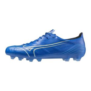 Mizuno Alpha Made in Japan FG Mugen - Bleu/Blanc/Doré - Herbe naturelle (FG), pointure 40 - ['Bleu'] - Taille 40