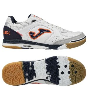 Joma Top Flex Rebound In - Blanc/bleu Marine - Terrain Futsal (Ic), pointure 42 - ['Blanc', 'Bleu'] - Taille 42