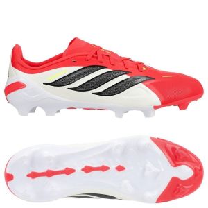 adidas Predator League Fg Born For Goals - Lucid Red/noir/blanc Enfant - Herbe Naturelle (Fg), pointure 35&frac12; - ['Rouge'] - Taille 35&frac12;