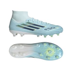 adidas F50 Sparkfusion Pro Mid Cut Fg/ag Ice Cold Precision - Almond Blue/dune Pearl/jaune Hi-res Femme, pointure 37⅓ - ['Bleu'] - Taille 37⅓