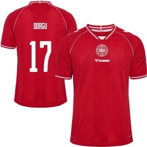 Danemark Maillot Domicile 2026/27 Pro Player Edition Dorgu 17 - Hummel, pointure X-Large - ['Rouge'] - Taille X-Large