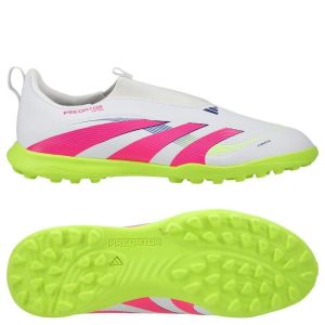 adidas Predator League Laceless Tf Celestial Victory - Blanc/rose/vert Enfant - Stabilisé (Tf), pointure 32 - ['Blanc'] - Taille 32