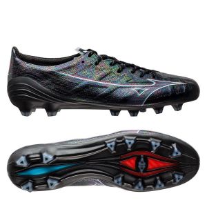 Mizuno Alpha Made In Japan Fg/ag Black Pack - Noir/bleu/rouge - ['Herbe Synthétique (Ag)', 'Herbe Naturelle (Fg)'], pointure ['38 - ['Noir'] - Taille ['38